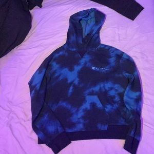 Tie-dye champion kids sweater